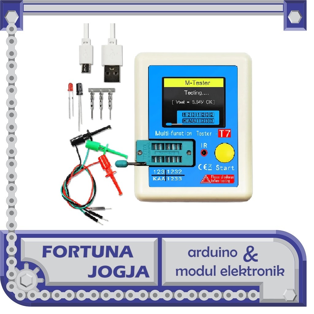 ESR Meter Multifunctional Transistor Tester Resistance Thyristor - LCR-T7
