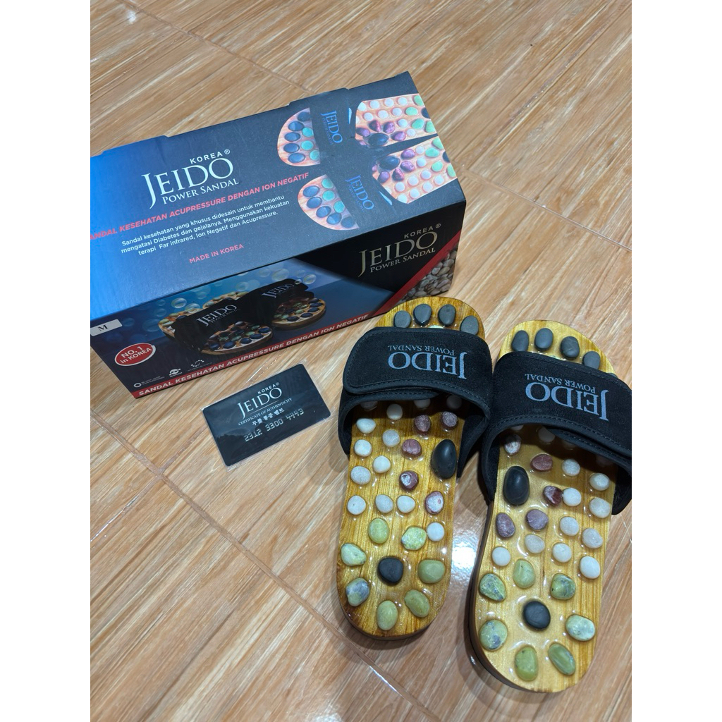 [PRELOVED] JEIDO Power Sandal Kesehatan Sandal Batu Giok Original