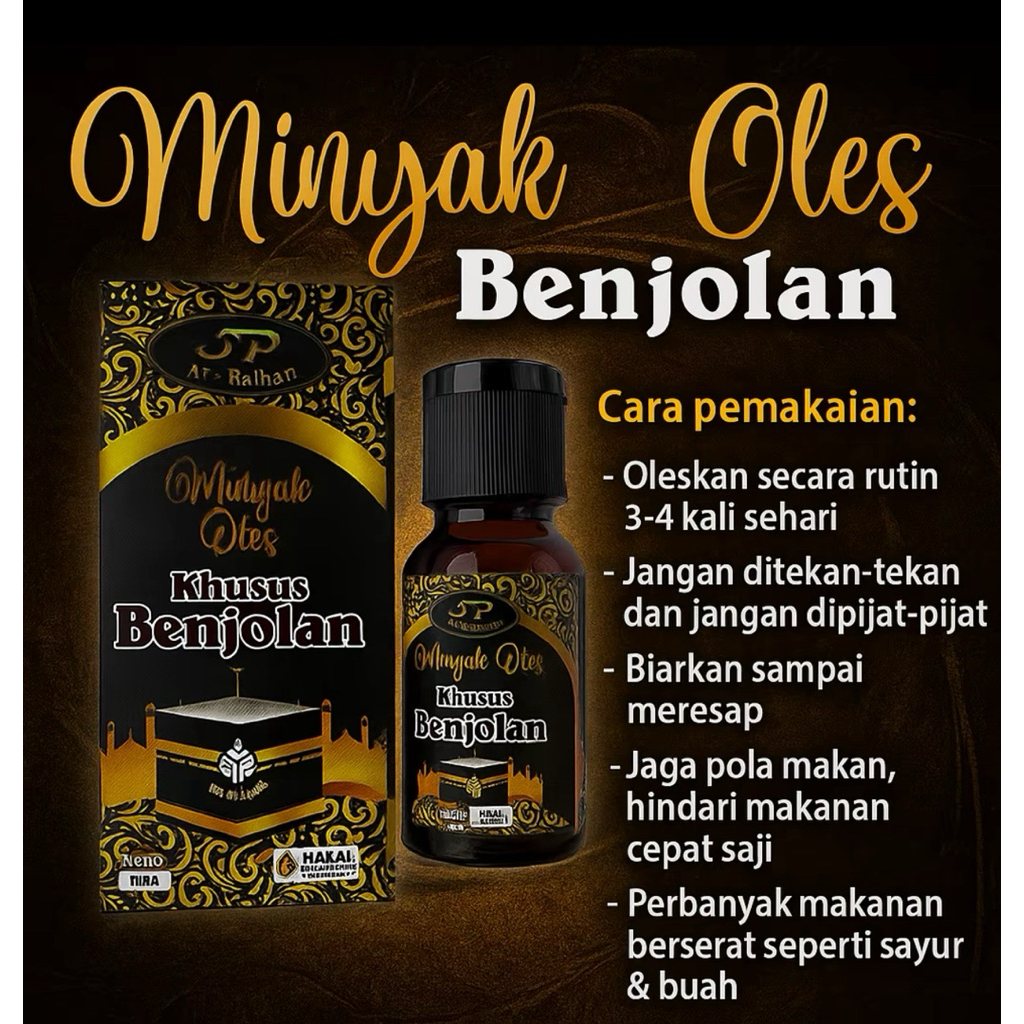 ( TERLARIS ) MINYAK OLES BENJOLAN AR RAIHAN PALING AMPUH - MENGATASI BENJOLAN - GANGLION - Lipoma. O