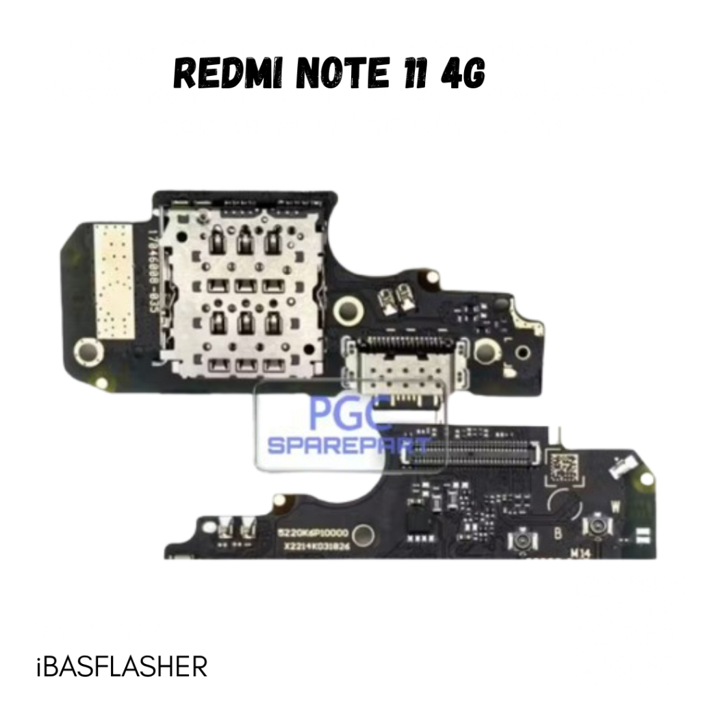 papan cas papan charger pcb cas papan konektor  redmi note 11 prO