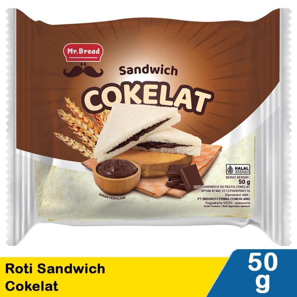 Mr.Bread Roti Sandwich Special Coklat