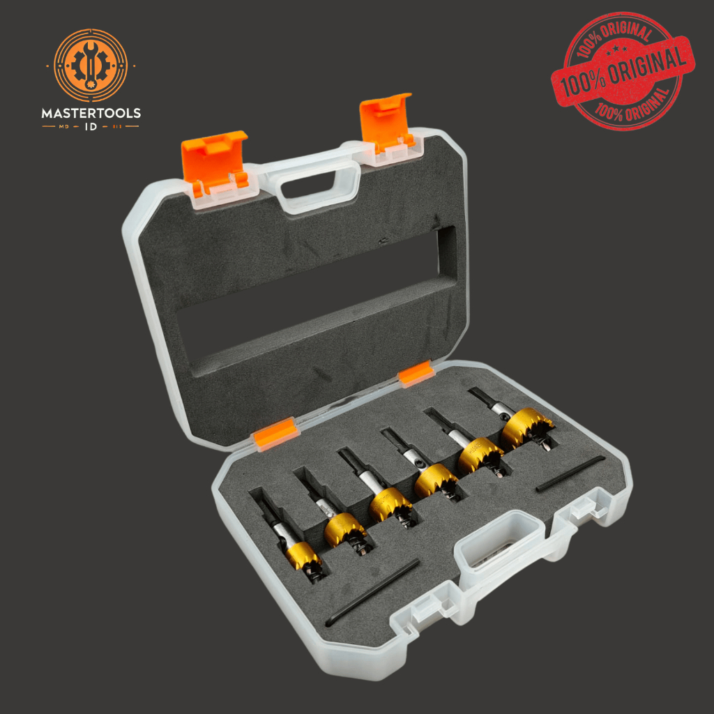 Kapusi Hole Saw Besi Mata Bor Hole Saw Kuning 6 pcs 1box