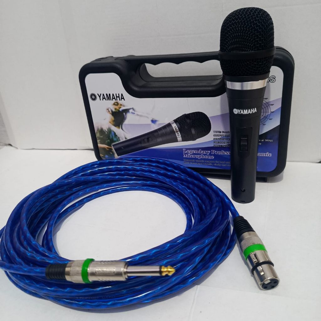 MIK YAMAHA, KABEL PANJANG -+ 10 METER, FUUL BESI, MIK VOCAL, JERNIH PEKKA DAN LEMBUT