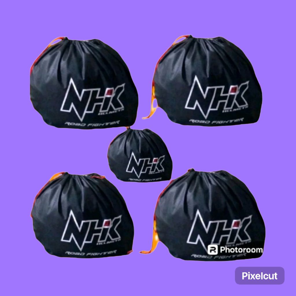 sarung helm NHK model serut tas helm original NHK