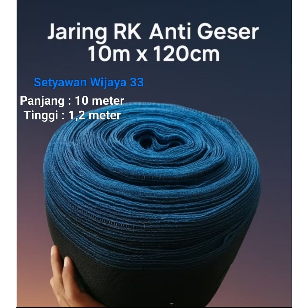 Waring rk list biru anti geser panjang 10 meter x lebar 120 cm termurah