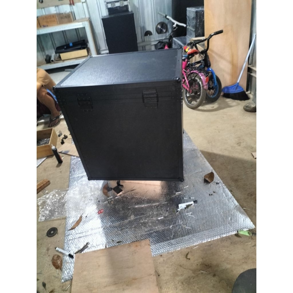 HARDCASE full hitam box cable audio aksesoris sound sytem