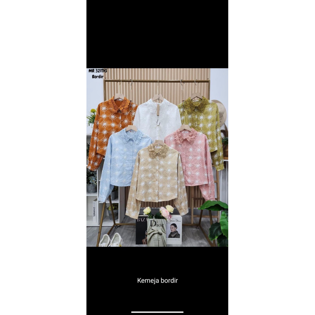 blouse mewah wanita bordir by doe