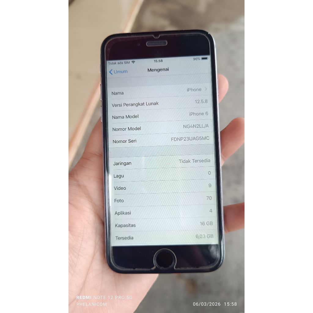 iPhone 6 16GB seken wifi only