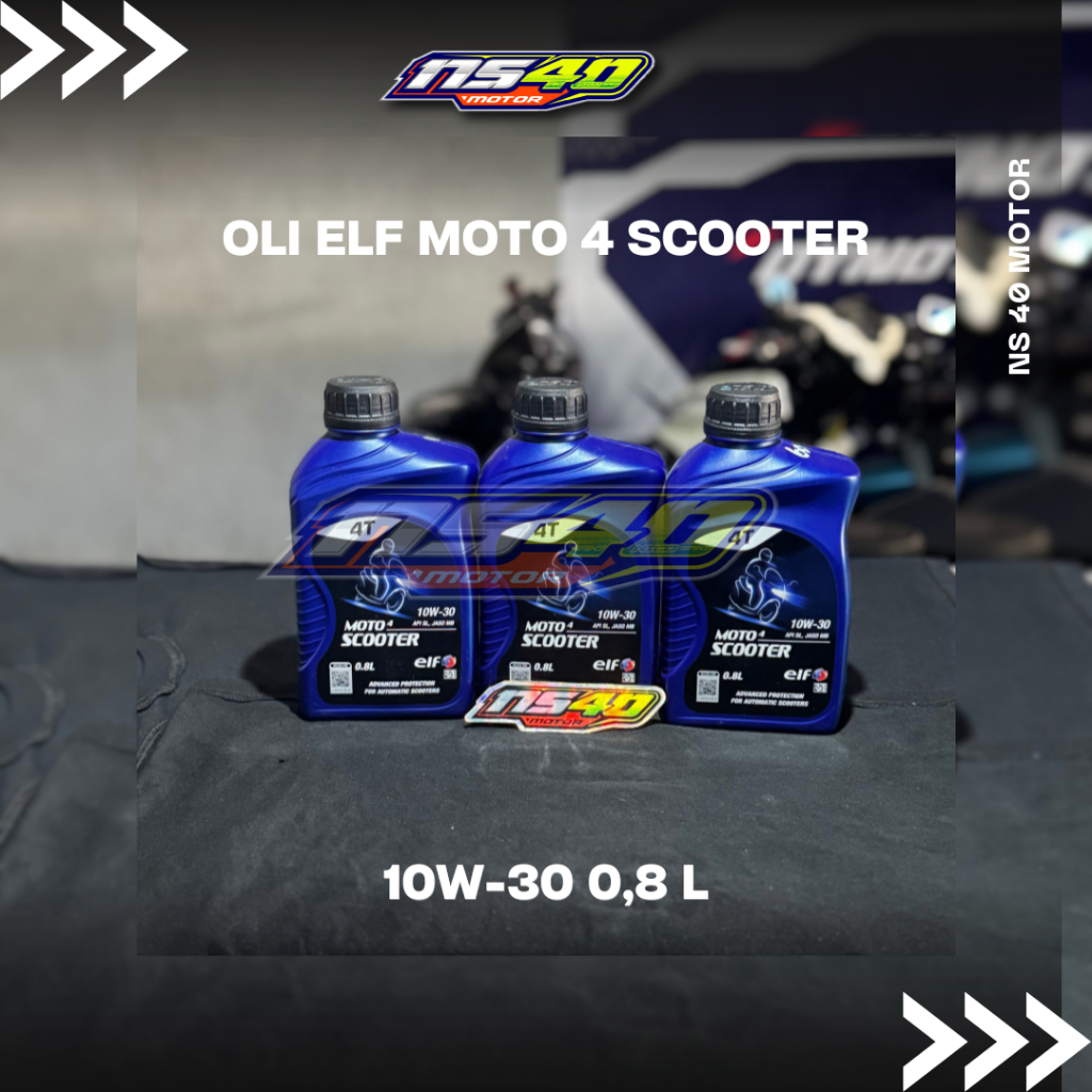 ELF Moto 4 Scooter 10W-30 0,8L - Oli Mesin Matic Beat Scoopy Vario PCX ADV Stylo Nmax Aerox Xmax 10W