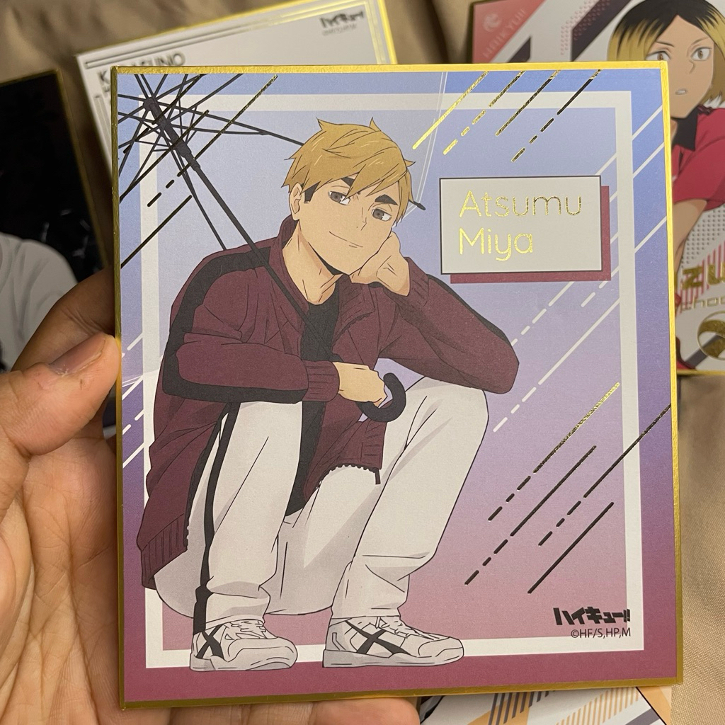 Miya Atsumu Atsumu Miya Haikyuu Official Merchandise Shikishi Pajangan