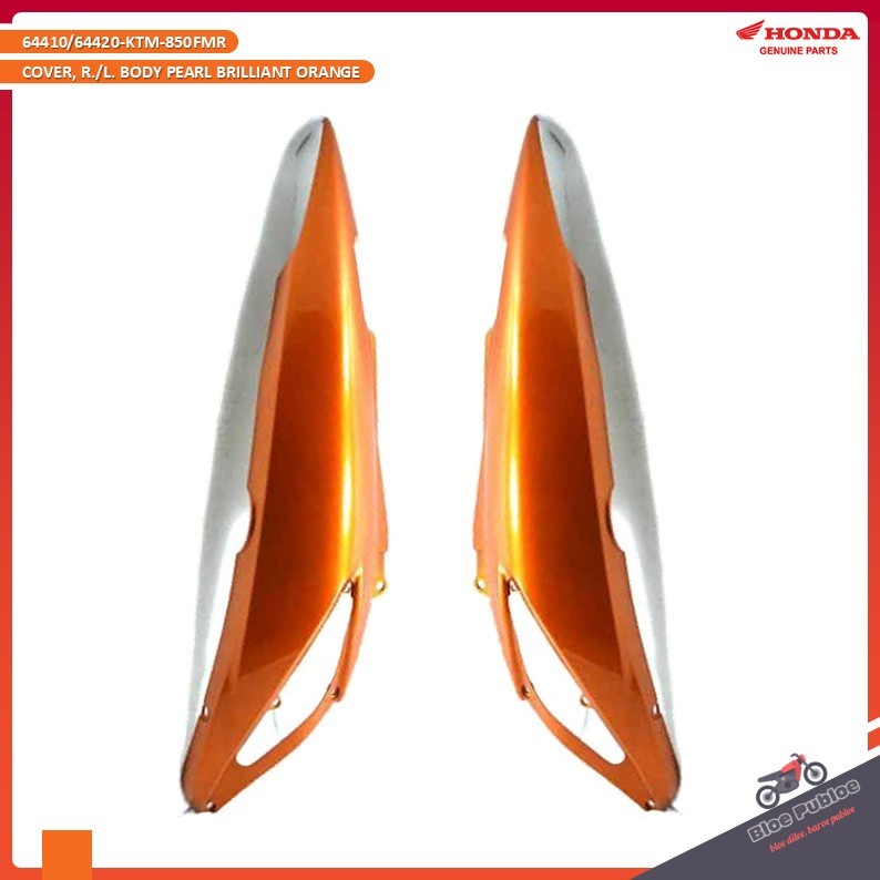 Cover Body Orange Honda New Supra X 125/64410KTM850FMR-64420KTM850FMR/COVER, R. BODY PEARL BRILLIANT