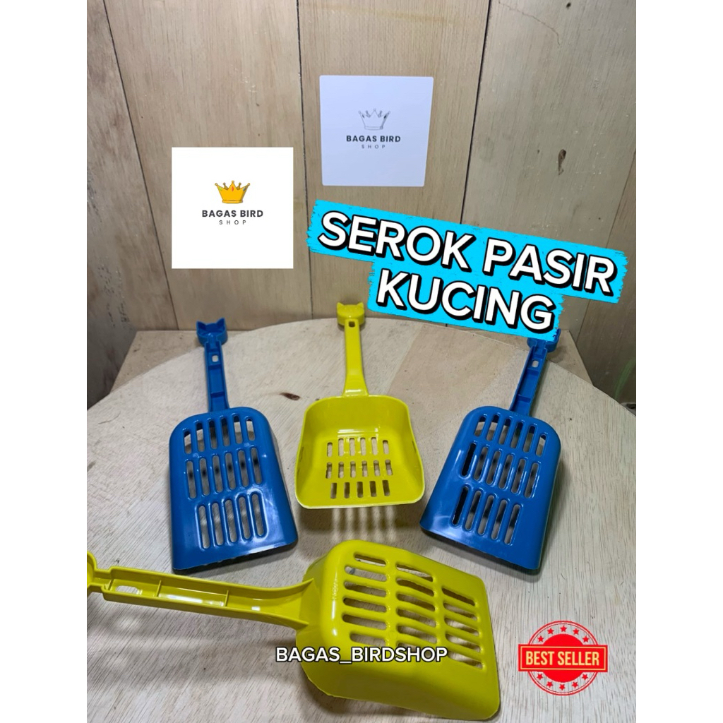 Serokan Pasir Kucing | Sekop Pasir Kucing Plastik Tebal Pembersih Litter Box