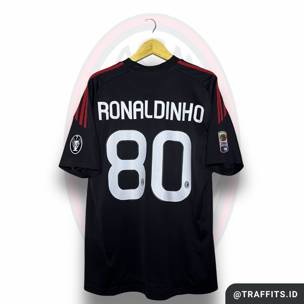 Jersey AC Milan Third Kit 10/11 Ronaldinho Original Size L