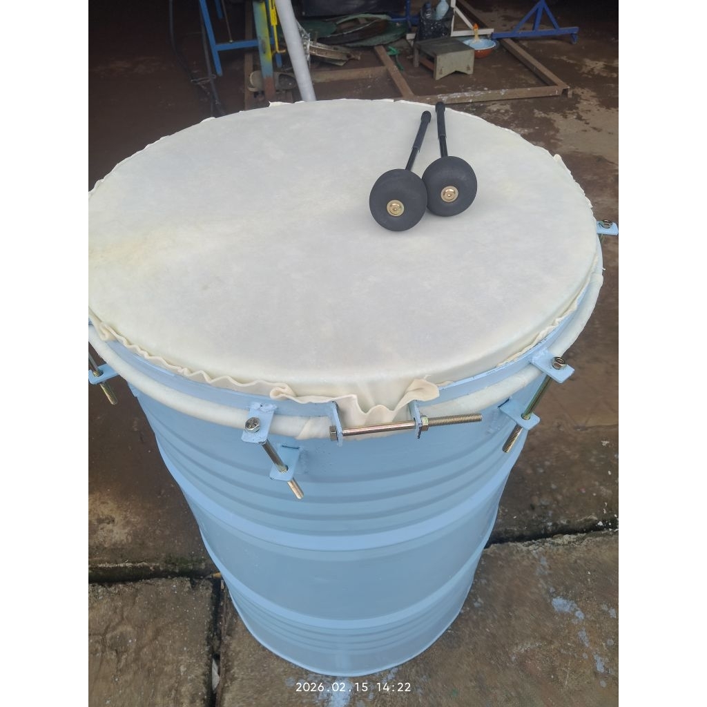 Bedug drum dan kulit kambing kualitas untuk  musolah dan masjid
