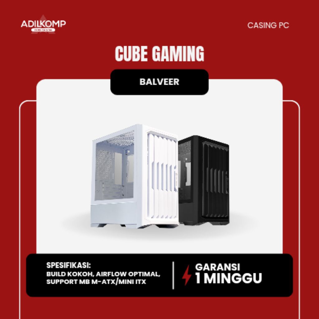CUBE GAMING BALVEER BLACK/WHITE
