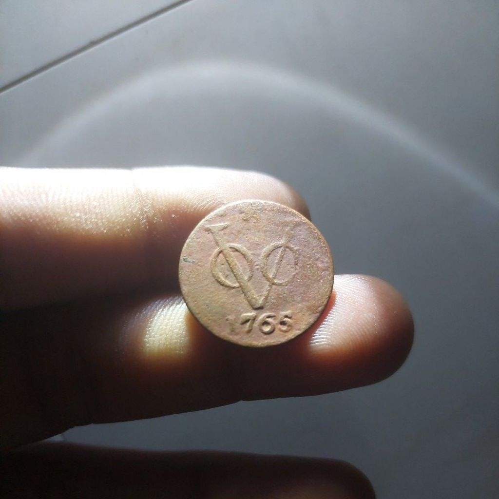 Koin voc Holland 1765 VF asli.