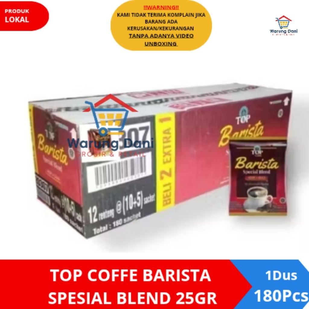 Top Coffe Barista Spesial Blend 25Gr Sachet Kopi Barista - 1Dus