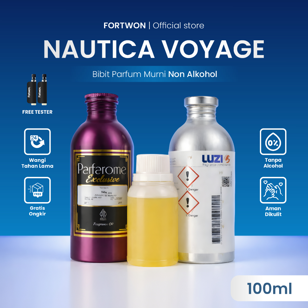 NAUTICA VOYAGE - Bibit parfum murni non alkohol wangi tahan lama - Tanpa campuran alkohol