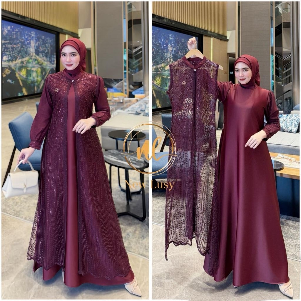 Gamis Nasya//Madinah.Ras Original//Gamis Zulfa Ori Khasmir//Alesha Dress Best Seller
