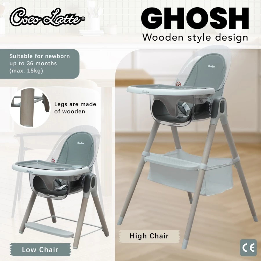 Cocolatte Ghosh High Chair / Kursi Makan bayi