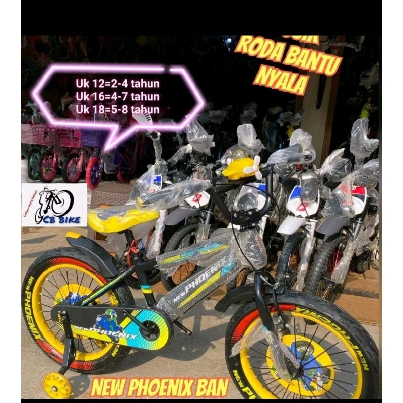 SEPEDA BMX ANAK LAKI LAKI NEW PHOENIX BAN JUMBO UKURAN 12