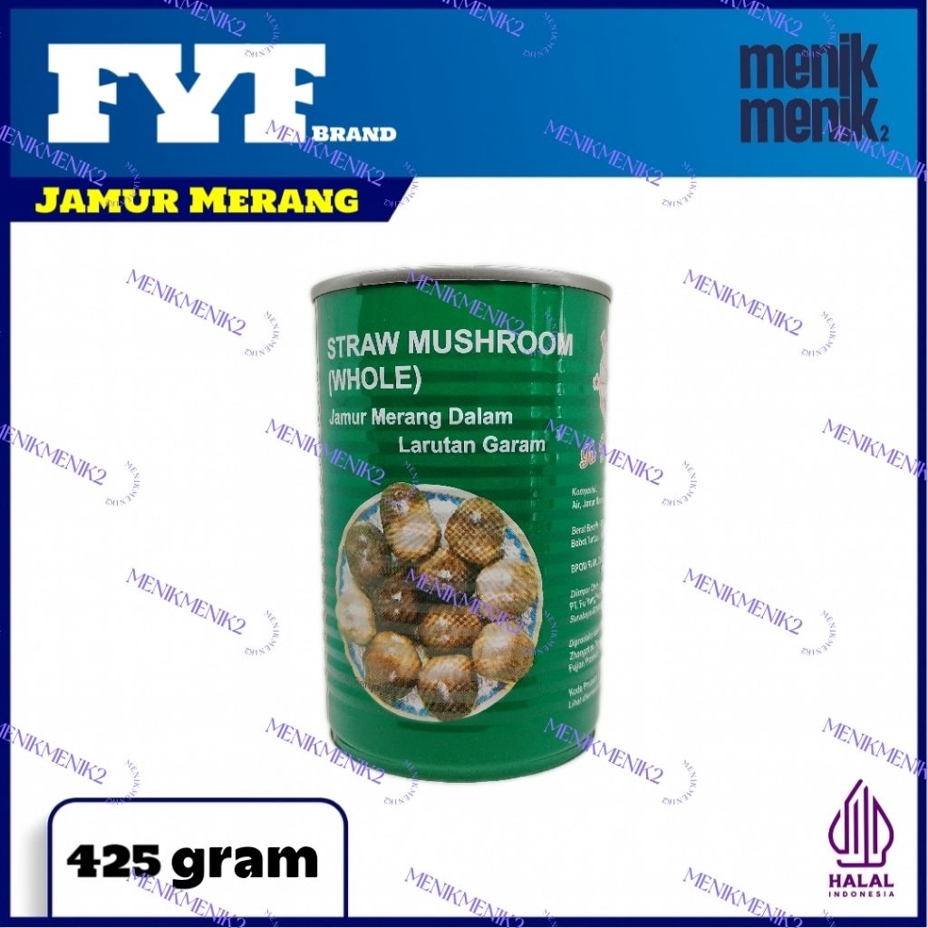 FYF STRAW MUSHROOM jamur merang 425gram