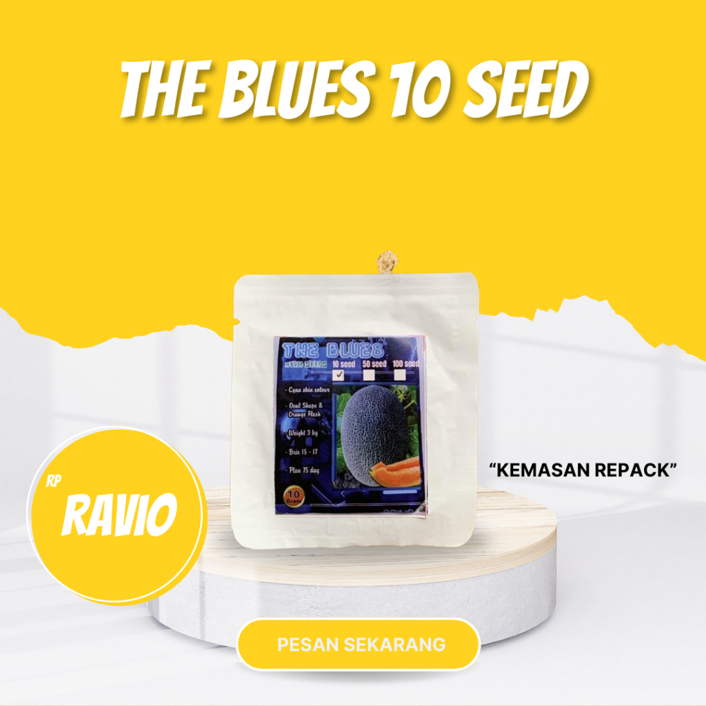 Benih Melon Sweet Hami THE BLUES Repack Isi 10 Biji