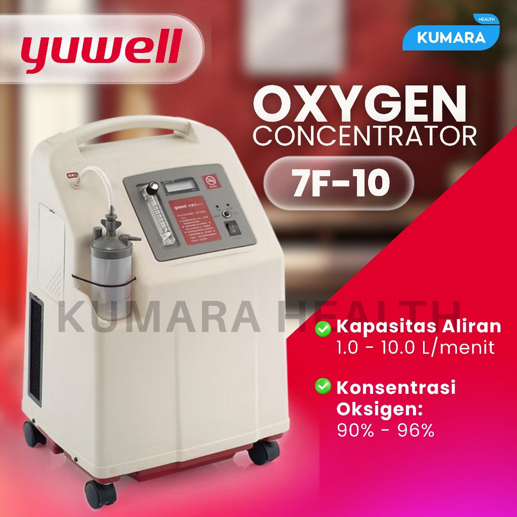 YUWELL - Oxygen Concentrator 7F 10 Litter | Mesin Oksigen | KUMARA