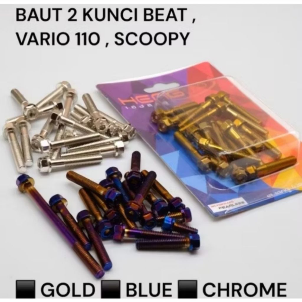 Baut 2 kunci CVT baut cvt beat vario 110 scoopy isi 17 pcs