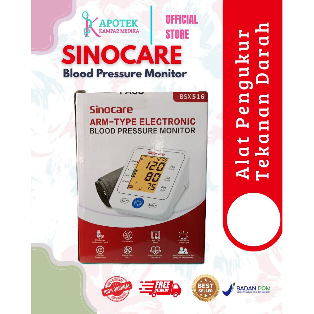 SINOCARE TENSI DIGITAL TYPE BSX-516