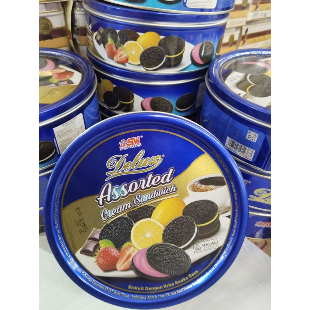 ASW FOODS Delux Assorted Cream Sandwich 220 gr