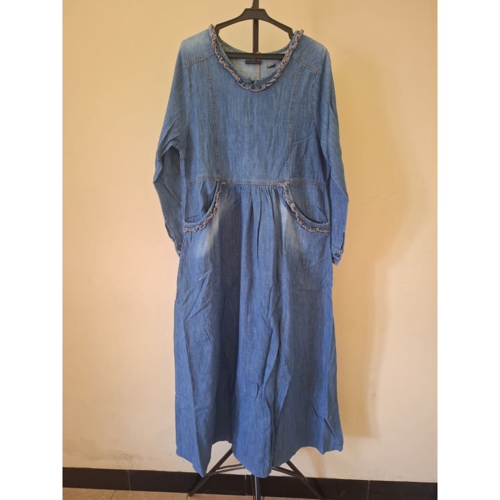 GAMIS / JUBAH / DRESS SEMI JEANS WANITA MUSLIMAH