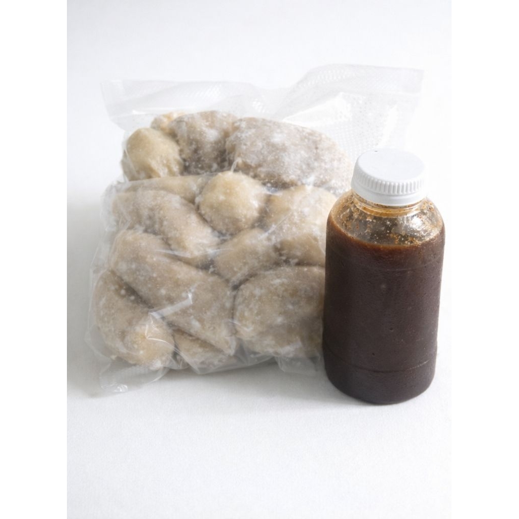 Pempek Palembang Asli Isi 25 + Cuko | Pempek Frozen Vakum | Siap Goreng