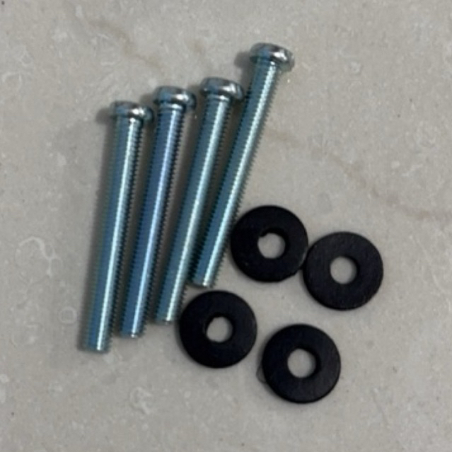 Baut M5x40 ring karet set 4pcs untuk windshield visor yamaha honda