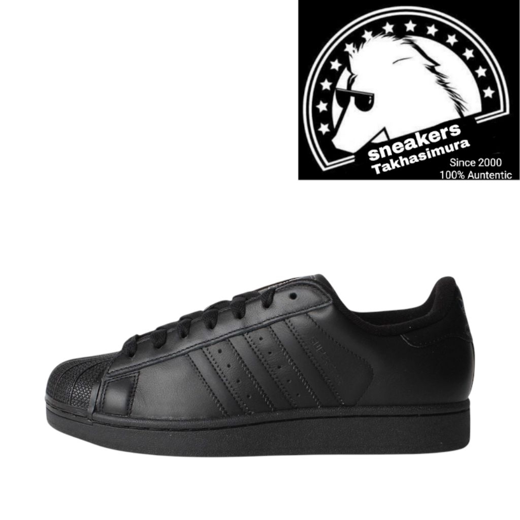 Adidas Superstar Black Leather