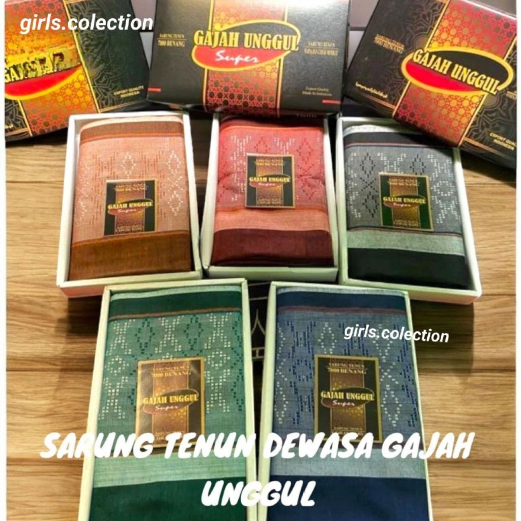 Sarung Dewasa Gajah Unggul Premium Sarung Tenun Sarung Dewasa Premium