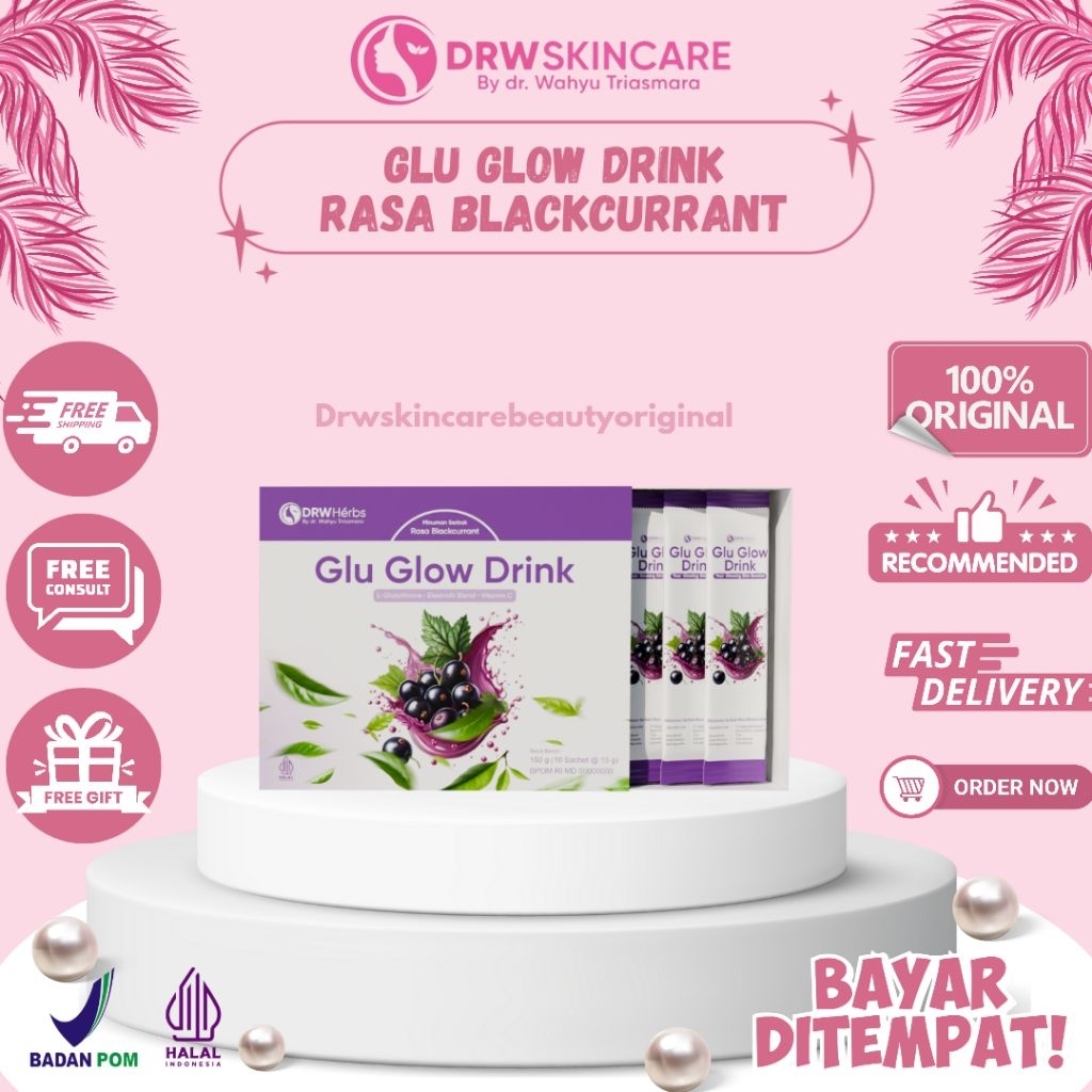 Drw Skincare Glutathione Glu Glow Drink || Menghaluskan Kulit dan Mencerahkan Kulit