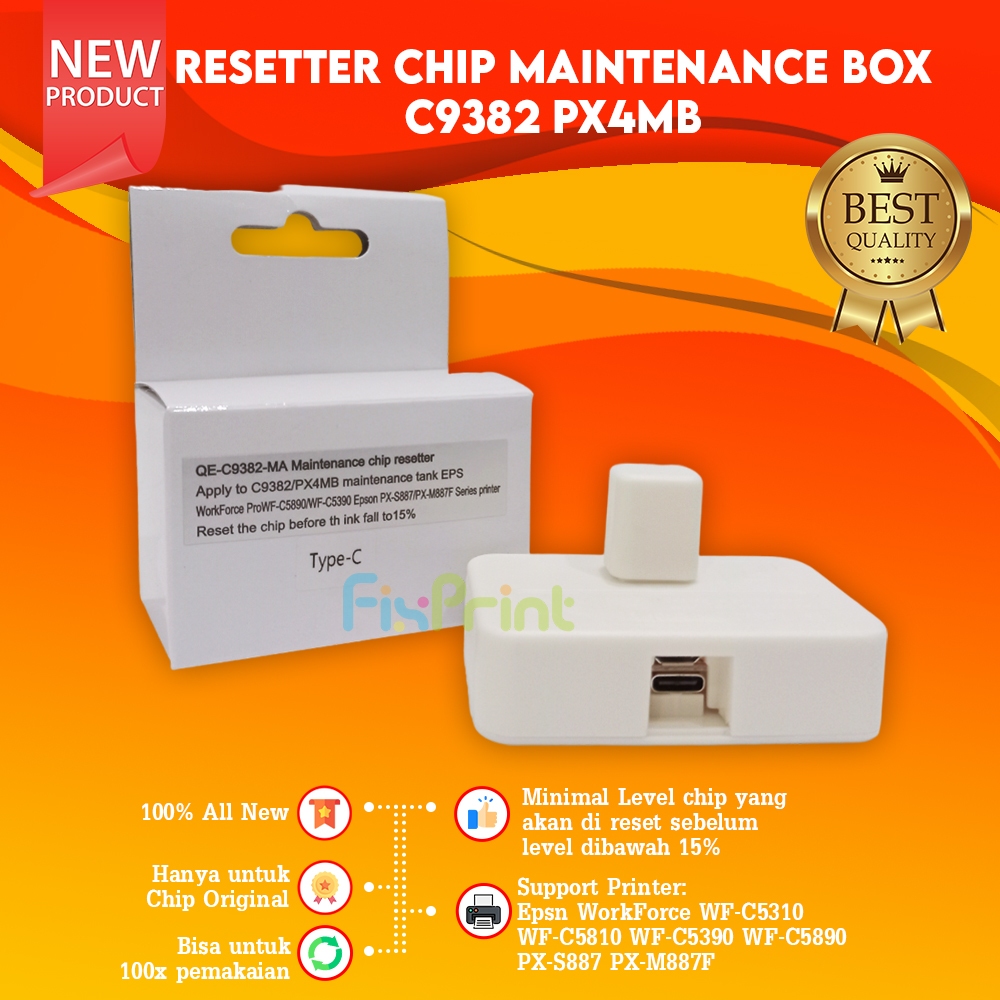 Resetter Chip Maintenance Box C9382 Printer  WF-C5310 W C5890 WF C5810 WF C5390