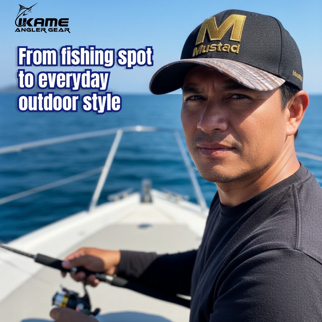 Topi Mancing Mustad Original Camo Cap Topi Pancing Outdoor Fishing Hat