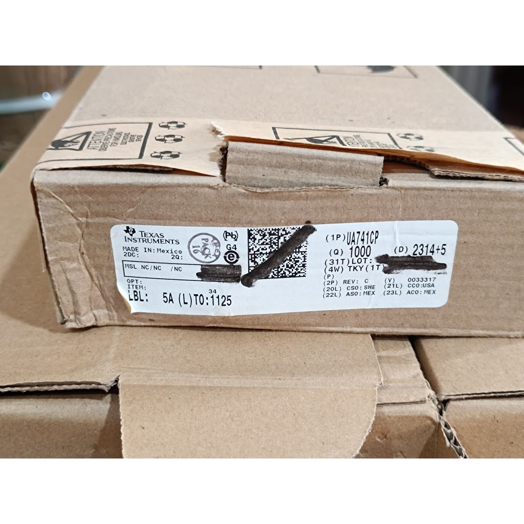 20 pcs ic UA741 ORIGINAL ua 741 ti asli texas