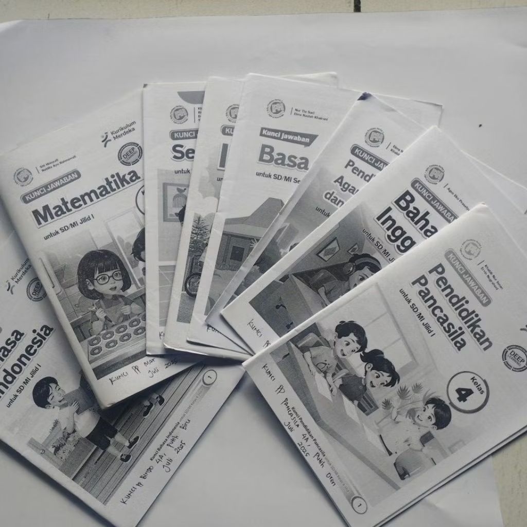 KUNCI JAWABAN LKS KELAS 4 SD/MI SEMESTER 1, PUSTAKA PERSADA