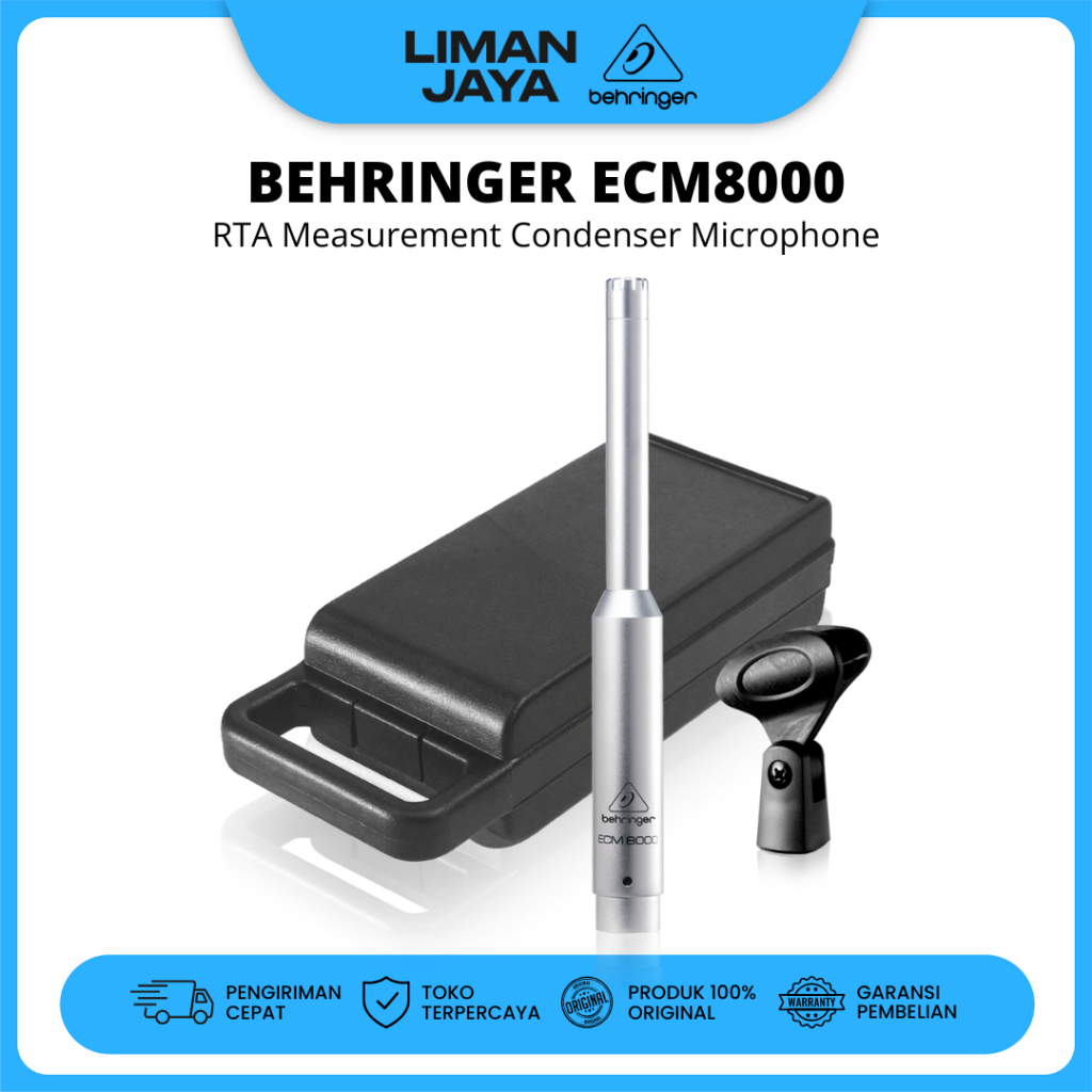 Behringer ECM8000 Mic RTA Microphone Condenser Measurement Analyzer Smaartlive Tuning
