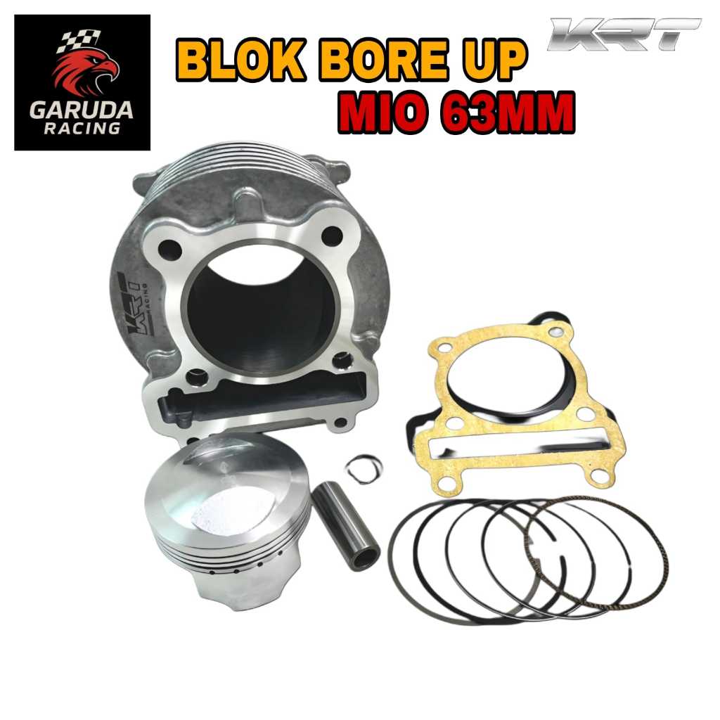 BLOK SEHER BORING PAKET BORE UP KRT YAMAHA MIO 63MM