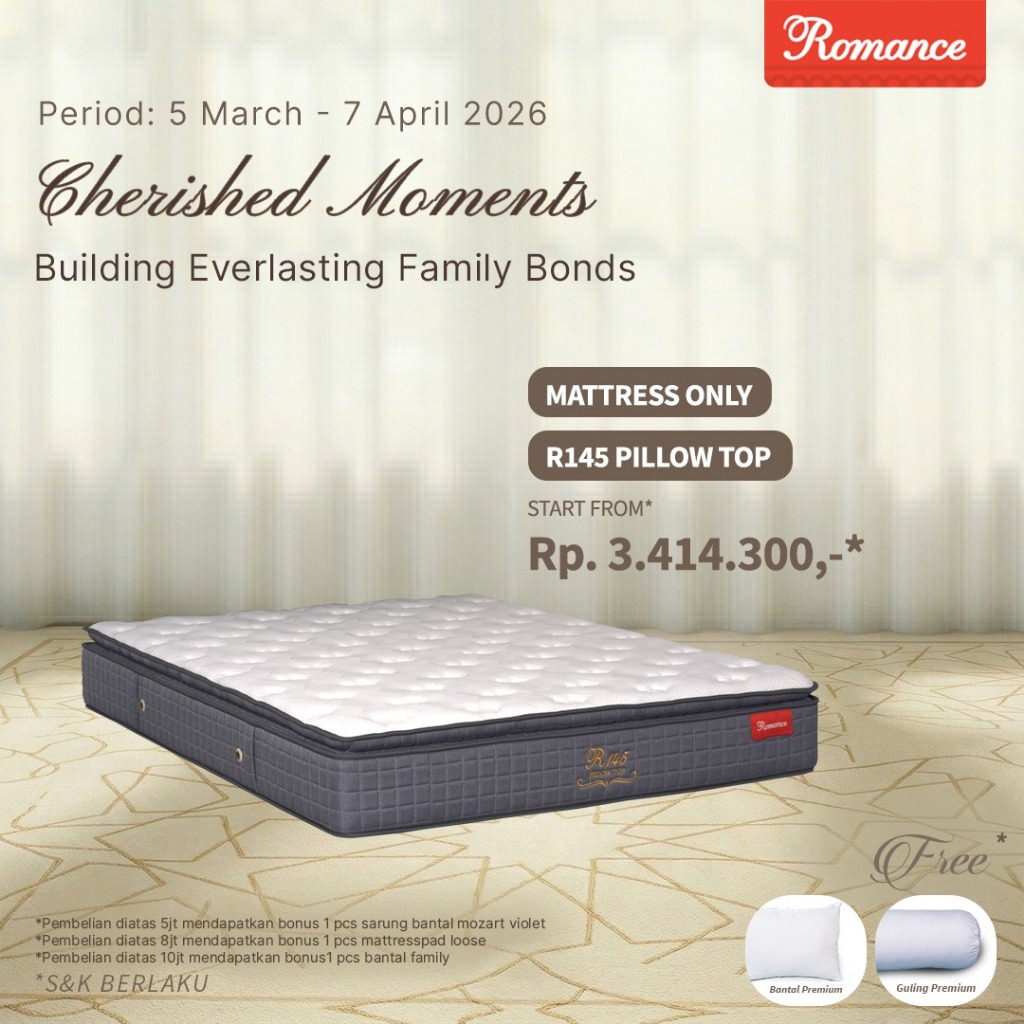 Romance - Kasur R145 Pillowtop (Romance Grosir)