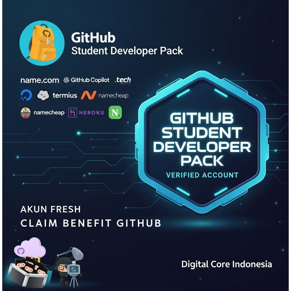 Akun GitHub Student Developer Pack Premium Pro - Akses Privat Bergaransi