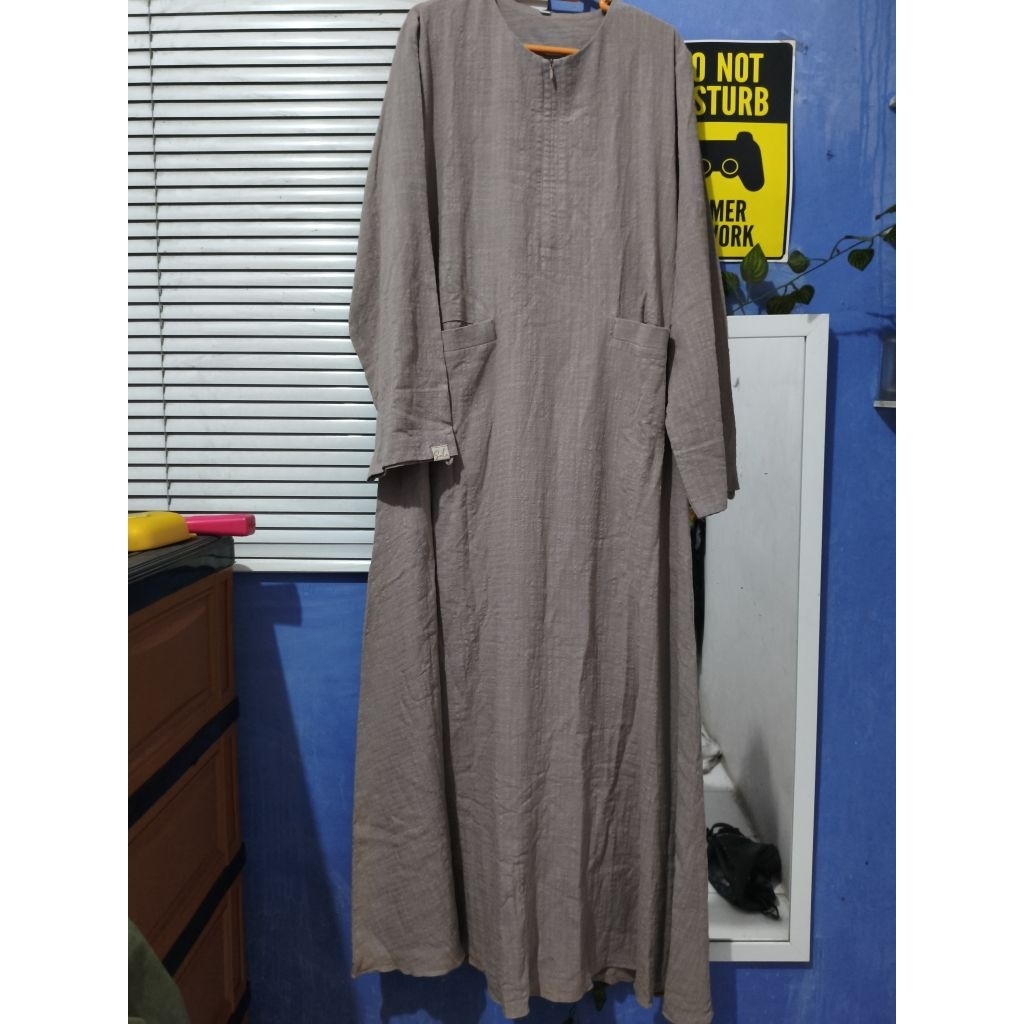 Gamis Kaia abaya natural fabric new