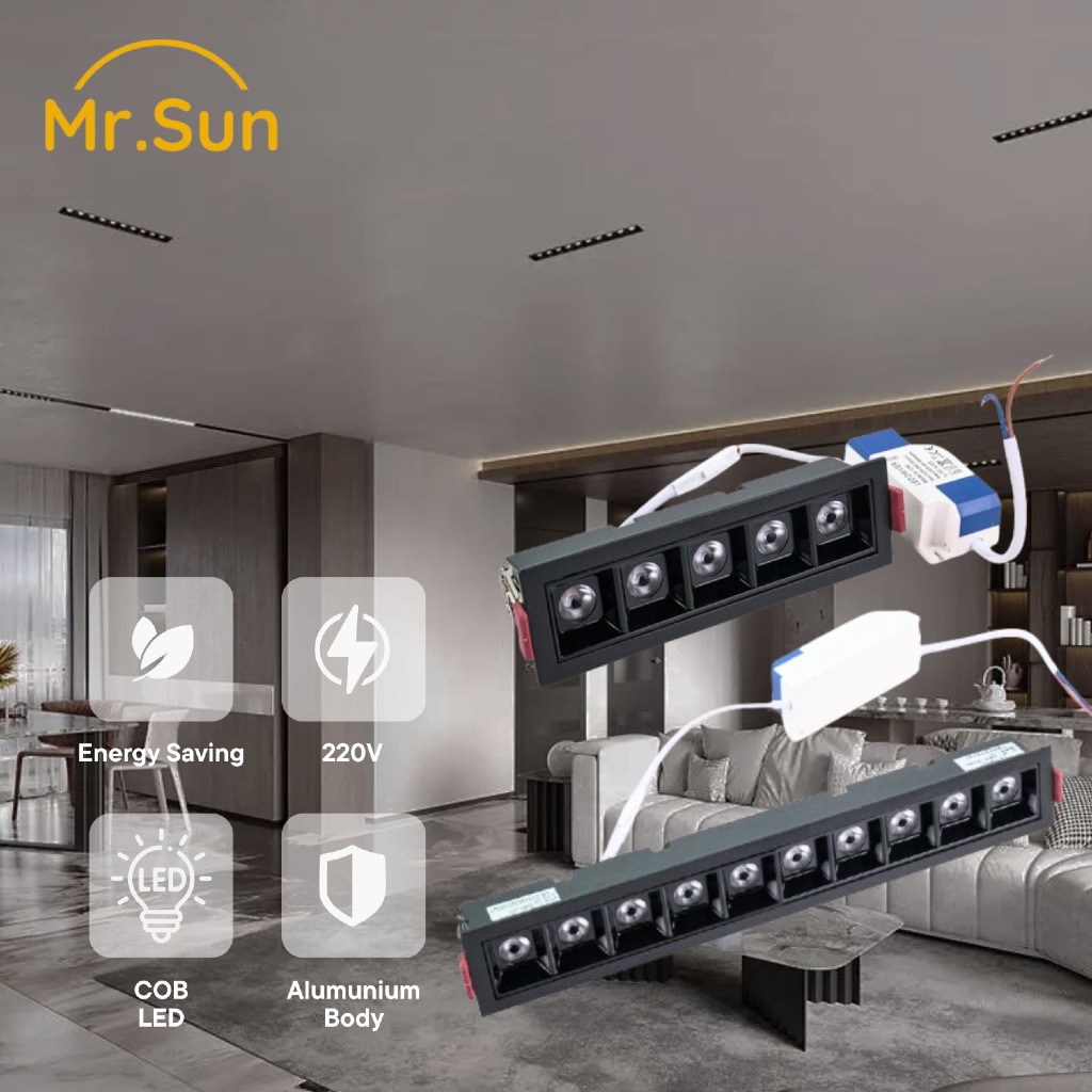 MRSUN Lampu Grill Sorot Plafon Inbow 10w 20w / Grille LED Plafon Spotlight Tanam Plafon 10 watt 20 w