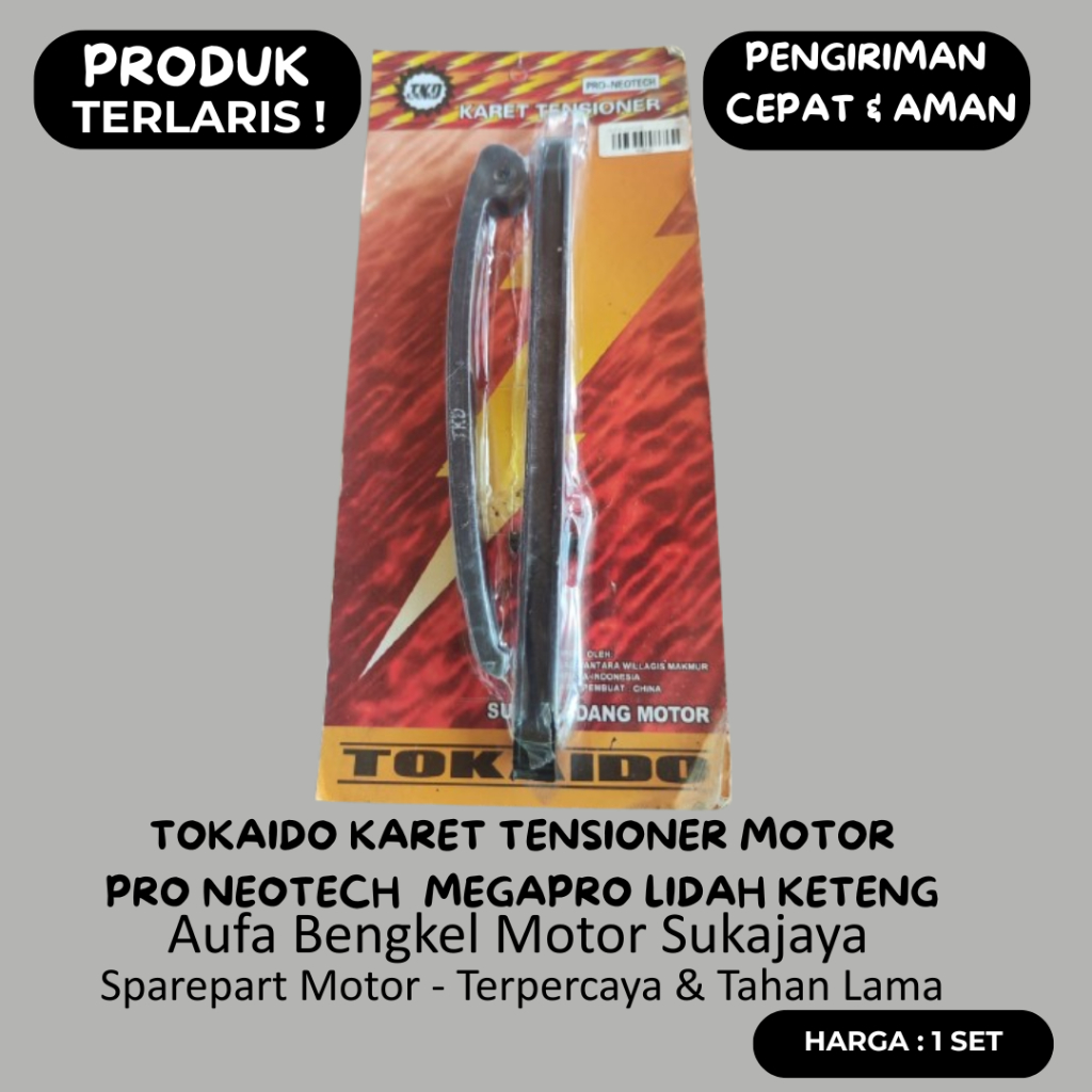 TOKAIDO Karet Tensioner Pro Neotech Megapro Lama Lidah Keteng Bantalan Rantai