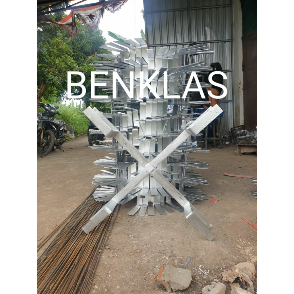 Slack Support / Slack Hanger Ukuran 40×40cm gulungan kabel di tiang pln tiang fiber optik aksesoris 