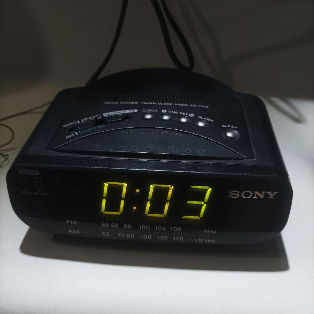 radio jam dream machine Sony ICF-C212